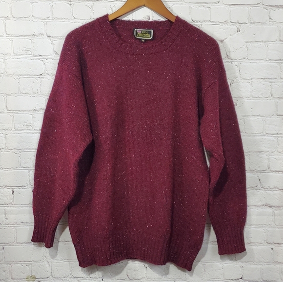 Britches of Georgetowne Sweaters - Britches of Georgetowne Scottish Wool Red Sweater